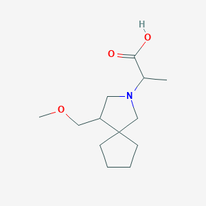 molecular formula C13H23NO3 B1479128 2-(4-(Methoxymethyl)-2-azaspiro[4.4]nonan-2-yl)propanoic acid CAS No. 2097949-92-1