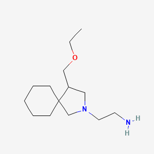 molecular formula C14H28N2O B1479130 2-(4-(Ethoxymethyl)-2-azaspiro[4.5]decan-2-yl)ethan-1-amine CAS No. 2097962-69-9
