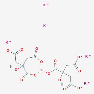 molecular formula C12H10BiK5O14+2 B14791328 Pentapotassium;3-[[5-(carboxylatomethyl)-5-hydroxy-4,7-dioxo-1,3,2-dioxabismepan-2-yl]oxycarbonyl]-3-hydroxypentanedioate 