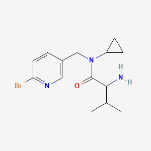 2-amino-N-[(6-bromopyridin-3-yl)methyl]-N-cyclopropyl-3-methylbutanamide