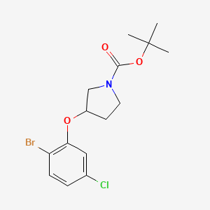 (S)-tert-Butyl 3-(2-bromo-5-chlorophenoxy)pyrrolidine-1-carboxylate