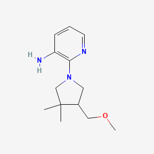 molecular formula C13H21N3O B1479137 2-(4-(Methoxymethyl)-3,3-dimethylpyrrolidin-1-yl)pyridin-3-amine CAS No. 2098131-62-3