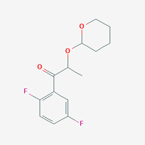 1-(2,5-Difluorophenyl)-2-(oxan-2-yloxy)propan-1-one