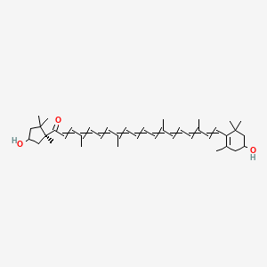 19-(4-hydroxy-2,6,6-trimethylcyclohexen-1-yl)-1-[(1S)-4-hydroxy-1,2,2-trimethylcyclopentyl]-4,8,13,17-tetramethylnonadeca-2,4,6,8,10,12,14,16,18-nonaen-1-one