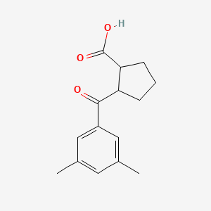 2-(3,5-Dimethylbenzoyl)cyclopentane-1-carboxylic acid