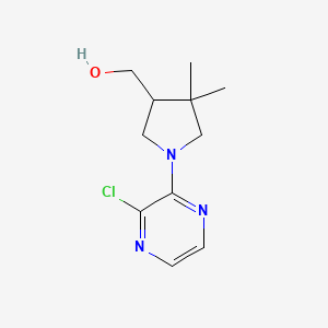 (1-(3-Chloropyrazin-2-yl)-4,4-dimethylpyrrolidin-3-yl)methanol
