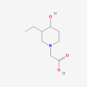 2-(3-Ethyl-4-hydroxypiperidin-1-yl)acetic acid