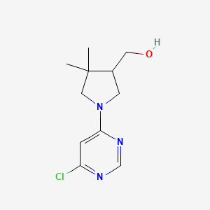 molecular formula C11H16ClN3O B1479152 (1-(6-Chloropyrimidin-4-yl)-4,4-dimethylpyrrolidin-3-yl)methanol CAS No. 2092798-86-0