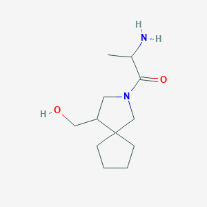 2-Amino-1-(4-(hydroxymethyl)-2-azaspiro[4.4]nonan-2-yl)propan-1-one
