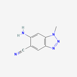 1H-Benzotriazole-5-carbonitrile, 6-amino-1-methyl-