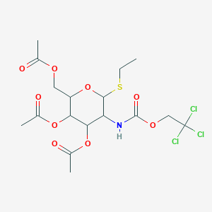 ethyl 3,4,6-tri-O-acetyl-2-deoxy-1-thio-2-(2,2,2-trichloroethoxycarbonylamino)-beta-D-glucopyranoside