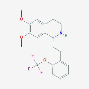 6,7-Dimethoxy-1-[2-(2-trifluoromethoxy-phenyl)-ethyl]-1,2,3,4-tetrahydro-isoquinoline