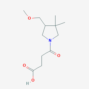 4-(4-(Methoxymethyl)-3,3-dimethylpyrrolidin-1-yl)-4-oxobutanoic acid