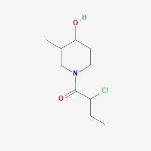 2-Chloro-1-(4-hydroxy-3-methylpiperidin-1-yl)butan-1-one