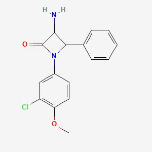 3-Amino-1-(3-chloro-4-methoxyphenyl)-4-phenylazetidin-2-one