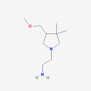 2-(4-(Methoxymethyl)-3,3-dimethylpyrrolidin-1-yl)ethan-1-amine