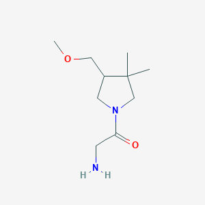 molecular formula C10H20N2O2 B1479164 2-Amino-1-(4-(methoxymethyl)-3,3-dimethylpyrrolidin-1-yl)ethan-1-one CAS No. 2092541-75-6