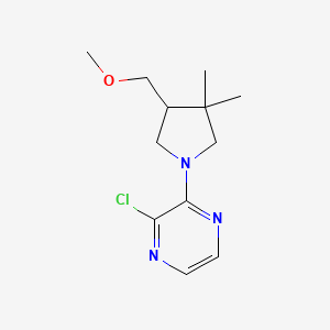 2-Chloro-3-(4-(methoxymethyl)-3,3-dimethylpyrrolidin-1-yl)pyrazine
