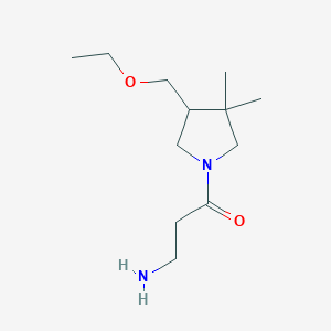 3-Amino-1-(4-(ethoxymethyl)-3,3-dimethylpyrrolidin-1-yl)propan-1-one