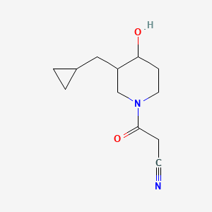 molecular formula C12H18N2O2 B1479169 3-(3-(Cyclopropylmethyl)-4-hydroxypiperidin-1-yl)-3-oxopropanenitrile CAS No. 2097963-37-4