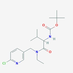 tert-butyl N-[1-[(6-chloropyridin-3-yl)methyl-ethylamino]-3-methyl-1-oxobutan-2-yl]carbamate