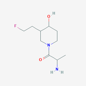 2-Amino-1-(3-(2-fluoroethyl)-4-hydroxypiperidin-1-yl)propan-1-one