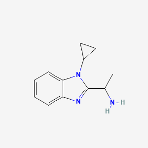 1-(1-Cyclopropylbenzimidazol-2-yl)ethanamine