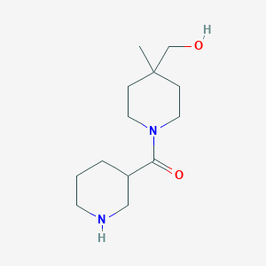 molecular formula C13H24N2O2 B1479172 (4-(Hydroxymethyl)-4-methylpiperidin-1-yl)(piperidin-3-yl)methanone CAS No. 2098104-86-8