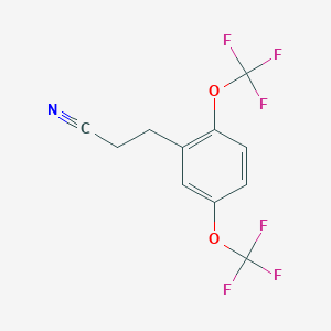 (2,5-Bis(trifluoromethoxy)phenyl)propanenitrile