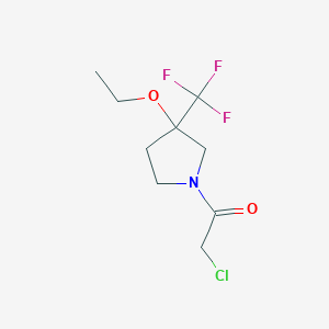 molecular formula C9H13ClF3NO2 B1479174 2-Chloro-1-(3-ethoxy-3-(trifluoromethyl)pyrrolidin-1-yl)ethan-1-one CAS No. 2098106-29-5