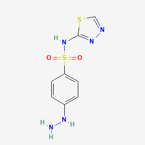 4-hydrazinyl-N-(1,3,4-thiadiazol-2-yl)benzenesulfonamide