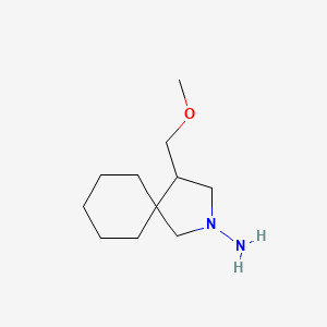 molecular formula C11H22N2O B1479176 4-(Methoxymethyl)-2-azaspiro[4.5]decan-2-amine CAS No. 2097995-21-4