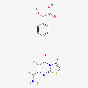 7-[(1S)-1-aminoethyl]-6-bromo-3-methyl-thiazolo[3,2-a]pyrimidin-5-one;(2S)-2-hydroxy-2-phenyl-acetic acid