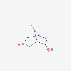 6-Hydroxy-8-methyl-1-azabicyclo[3.2.1]octan-3-one