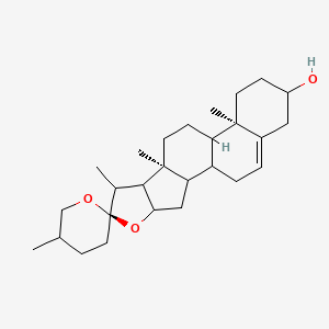 (6R,9S,13R)-5',7,9,13-tetramethylspiro[5-oxapentacyclo[10.8.0.02,9.04,8.013,18]icos-18-ene-6,2'-oxane]-16-ol