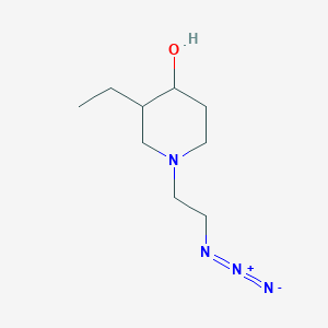 molecular formula C9H18N4O B1479180 1-(2-叠氮乙基)-3-乙基哌啶-4-醇 CAS No. 2097997-99-2
