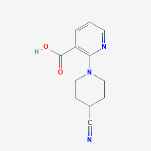 molecular formula C12H13N3O2 B1479184 2-(4-Cyanopiperidin-1-yl)nicotinic acid CAS No. 2098050-16-7