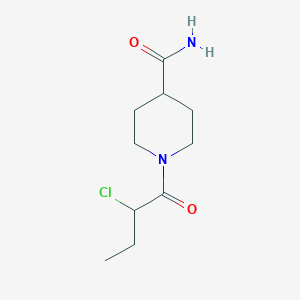 1-(2-Chlorobutanoyl)piperidine-4-carboxamide