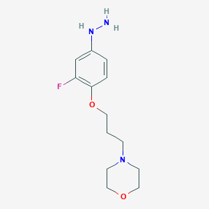 4-(3-(2-Fluoro-4-hydrazinylphenoxy)propyl)morpholine