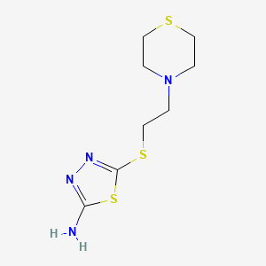 5-((2-Thiomorpholinoethyl)thio)-1,3,4-thiadiazol-2-amine