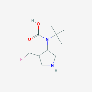 Tert-butyl-[4-(fluoromethyl)pyrrolidin-3-yl]carbamic acid