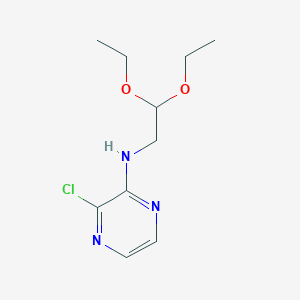 molecular formula C10H16ClN3O2 B1479193 3-chloro-N-(2,2-diethoxyethyl)pyrazin-2-amine CAS No. 2097958-20-6