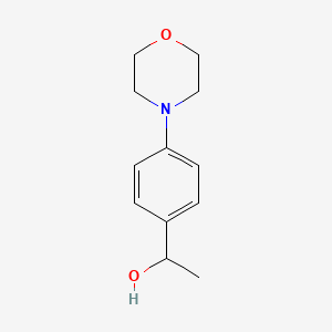 molecular formula C12H17NO2 B14791949 (R)-1-[4-(morpholin-4-yl)phenyl]ethanol 