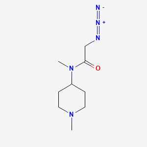 molecular formula C9H17N5O B1479195 2-azido-N-methyl-N-(1-methylpiperidin-4-yl)acetamide CAS No. 2098116-49-3