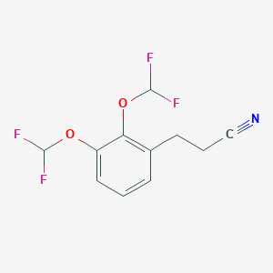 (2,3-Bis(difluoromethoxy)phenyl)propanenitrile