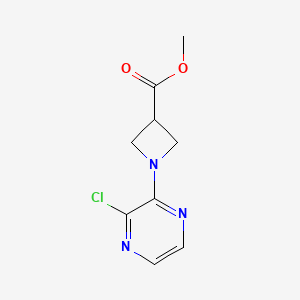 molecular formula C9H10ClN3O2 B1479201 Methyl 1-(3-chloropyrazin-2-yl)azetidine-3-carboxylate CAS No. 2091574-54-6