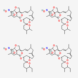 molecular formula C126H176N4O28 B14792010 (6R,24S)-6'-ethyl-24-hydroxy-21-hydroxyimino-5',11,13,22-tetramethylspiro[3,7,19-trioxatetracyclo[15.6.1.14,8.020,24]pentacosa-10,14,16,22-tetraene-6,2'-oxane]-2-one;(6R,24S)-24-hydroxy-21-hydroxyimino-5',6',11,13,22-pentamethylspiro[3,7,19-trioxatetracyclo[15.6.1.14,8.020,24]pentacosa-10,14,16,22-tetraene-6,2'-oxane]-2-one 