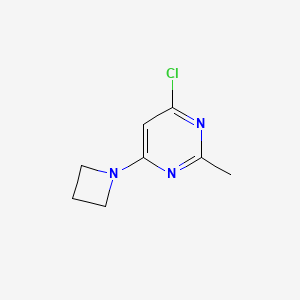 molecular formula C8H10ClN3 B1479204 4-(Azetidin-1-yl)-6-chloro-2-methylpyrimidine CAS No. 1289079-12-4