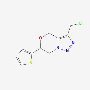 3-(chloromethyl)-6-(thiophen-2-yl)-6,7-dihydro-4H-[1,2,3]triazolo[5,1-c][1,4]oxazine