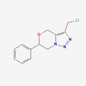 3-(chloromethyl)-6-phenyl-6,7-dihydro-4H-[1,2,3]triazolo[5,1-c][1,4]oxazine